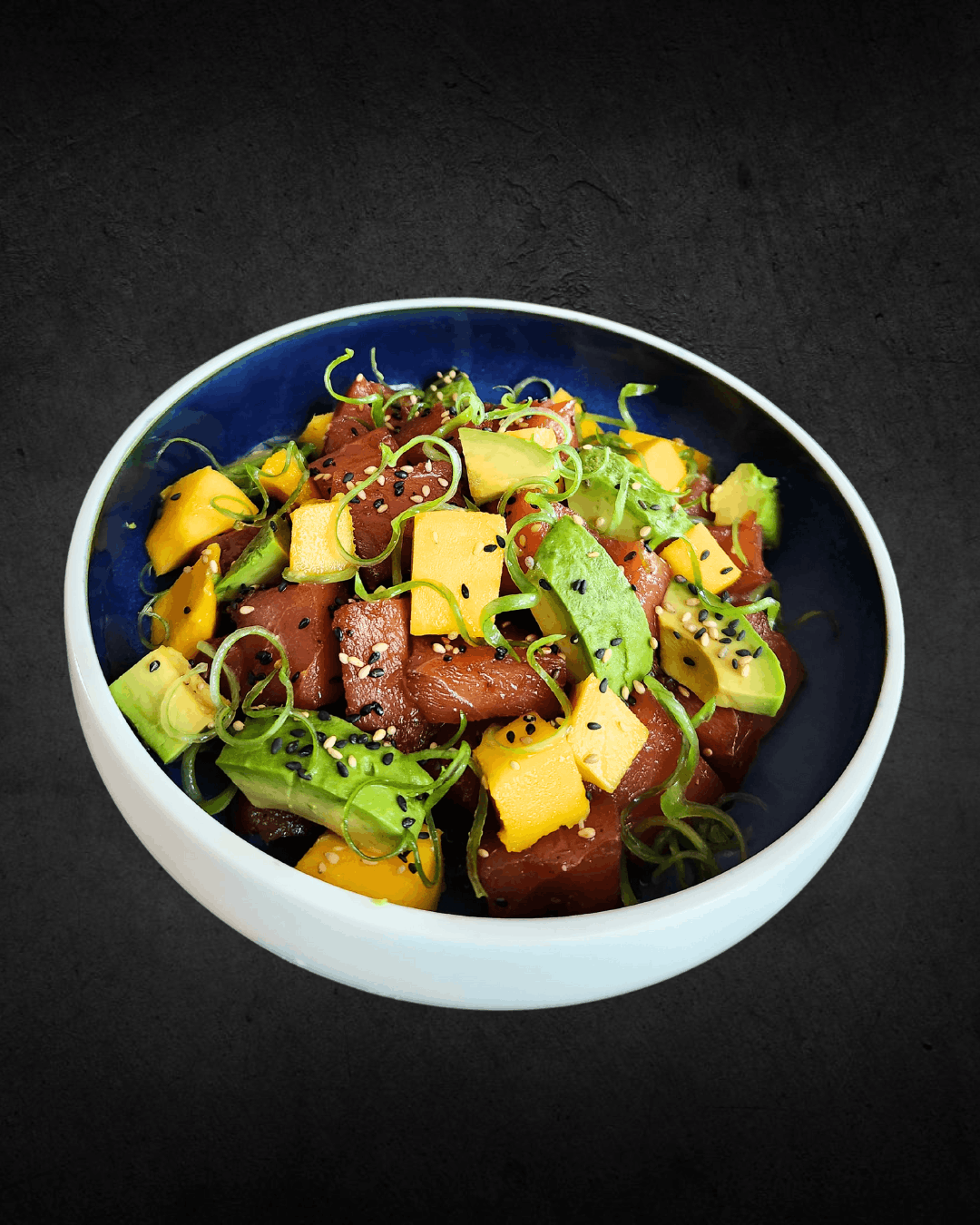 Avocado Mango Poke Bowl Salad