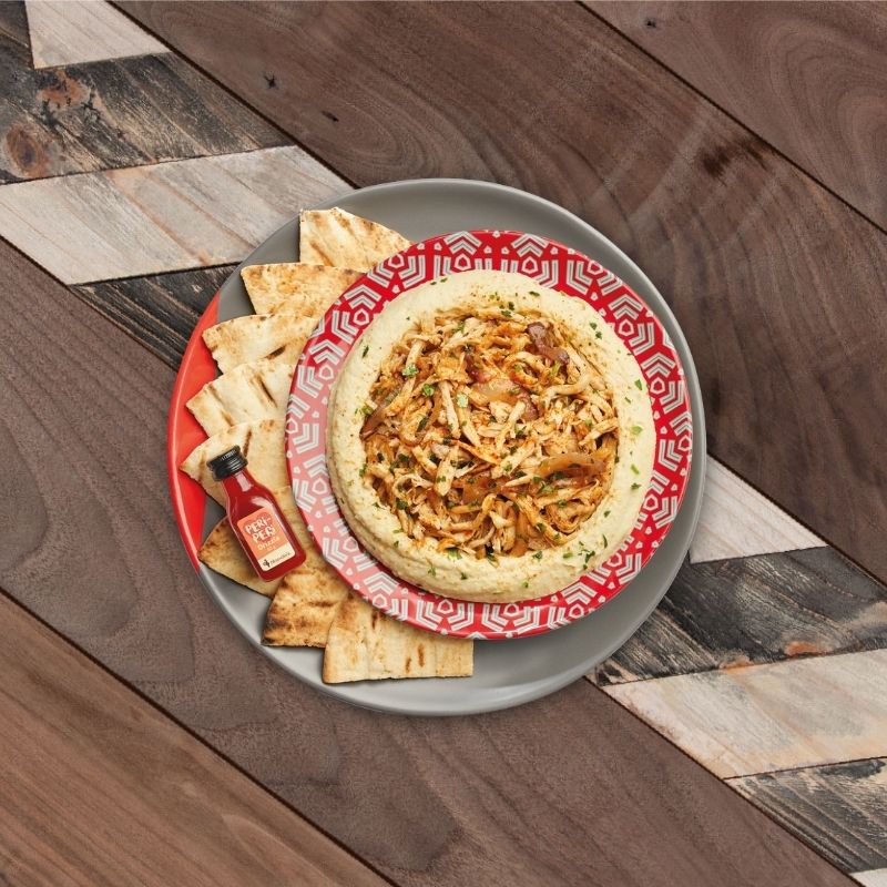 Hummus with Pulled Chicken