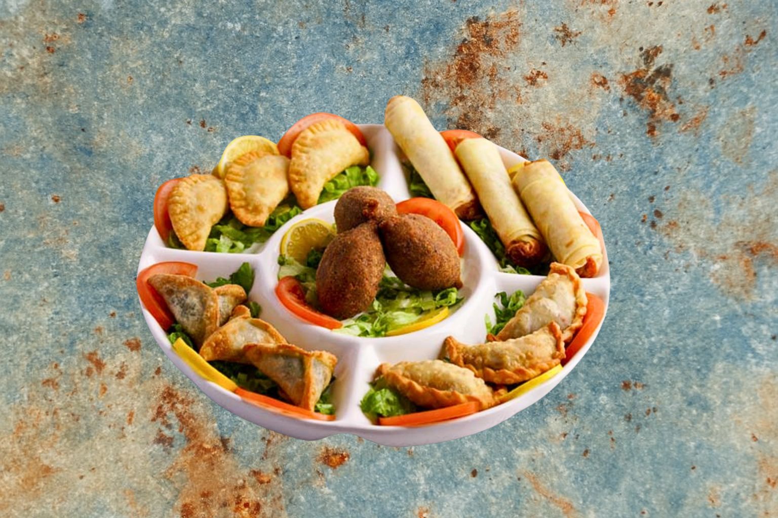 Hot Mezza Platter - مقبلات ساخنه