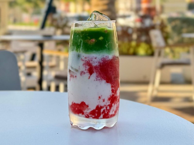 Strawberry matcha