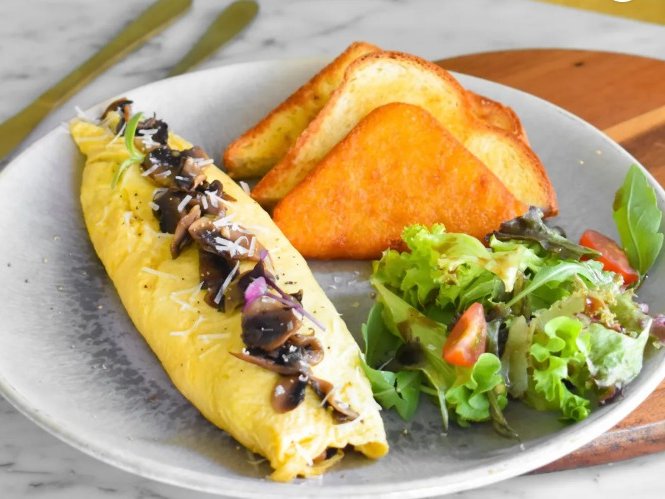 Truffled French Omelette