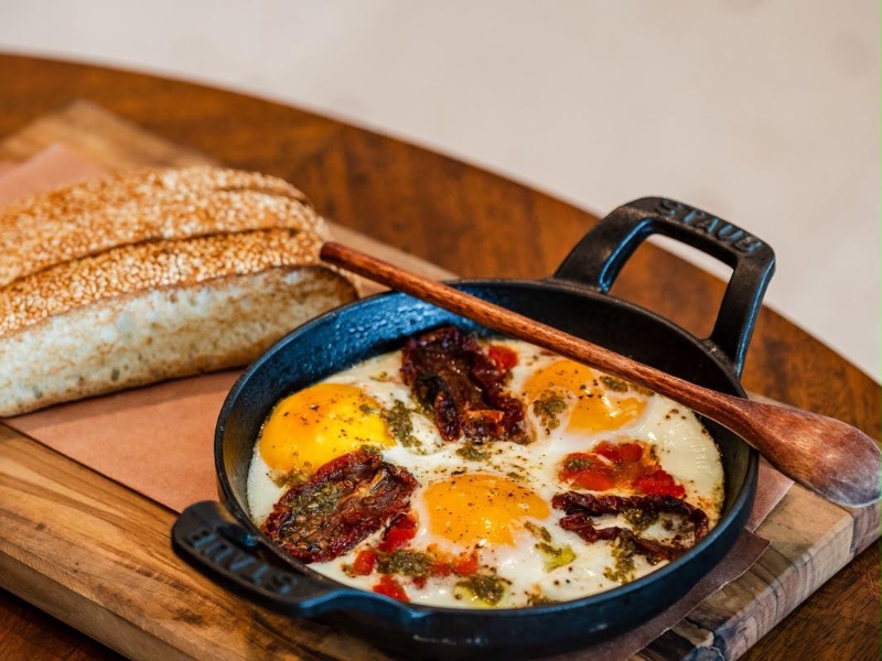 Chestnut Baked Eggs